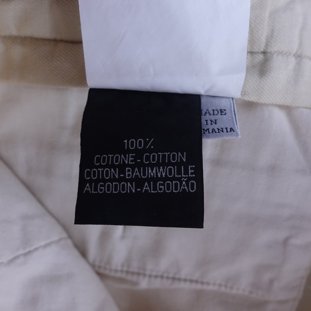 Ermenegildo‎ Zegna Mens 52 L 77DB12 Cream Fine Wale Corduroy Trousers - Picture 4 of 9